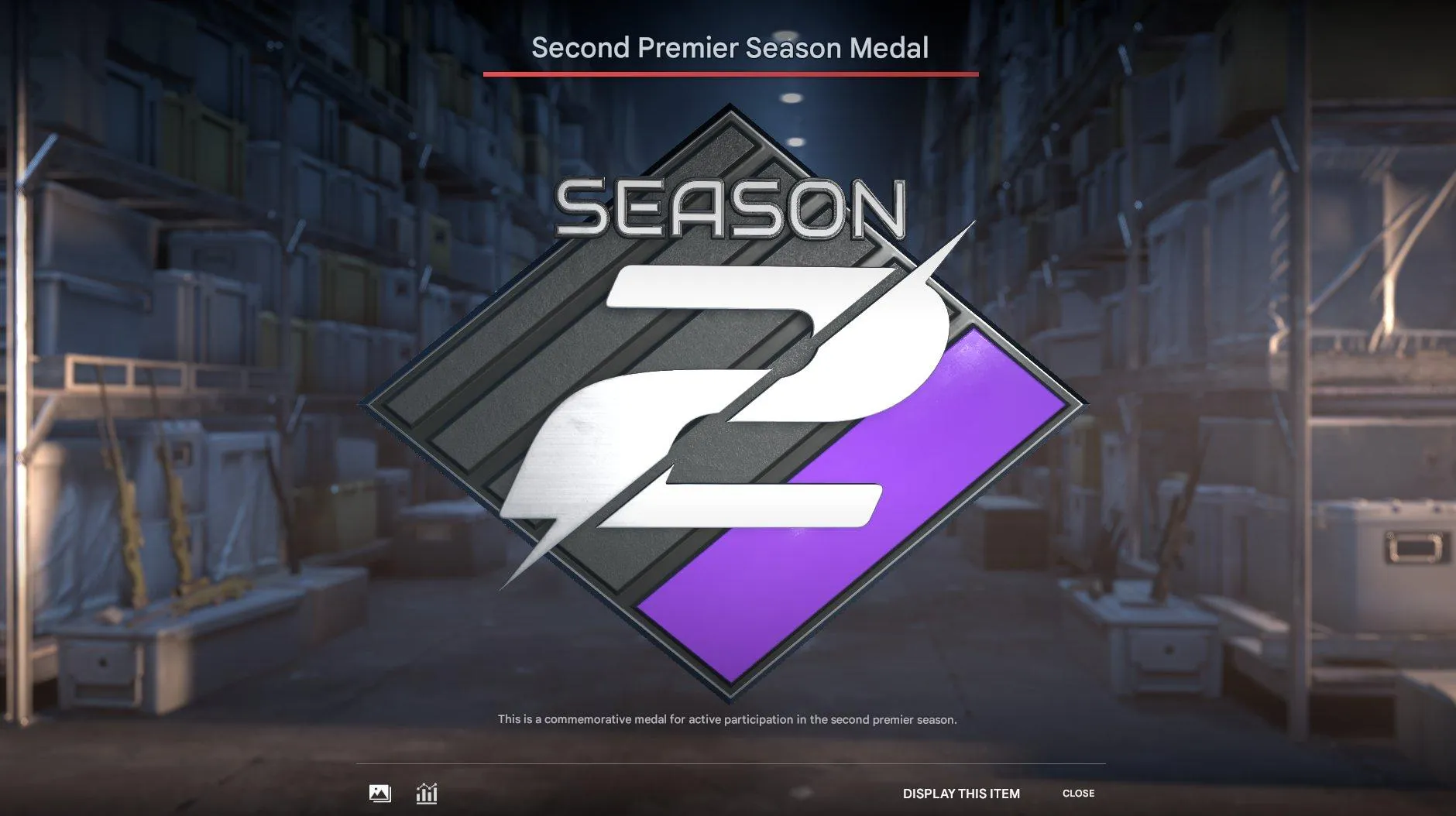 CS190 Prime + 433 Hours | 5 Medals | Austin 2025 Silver + Second Season Premiere | Rank 34 | Steam Level 17